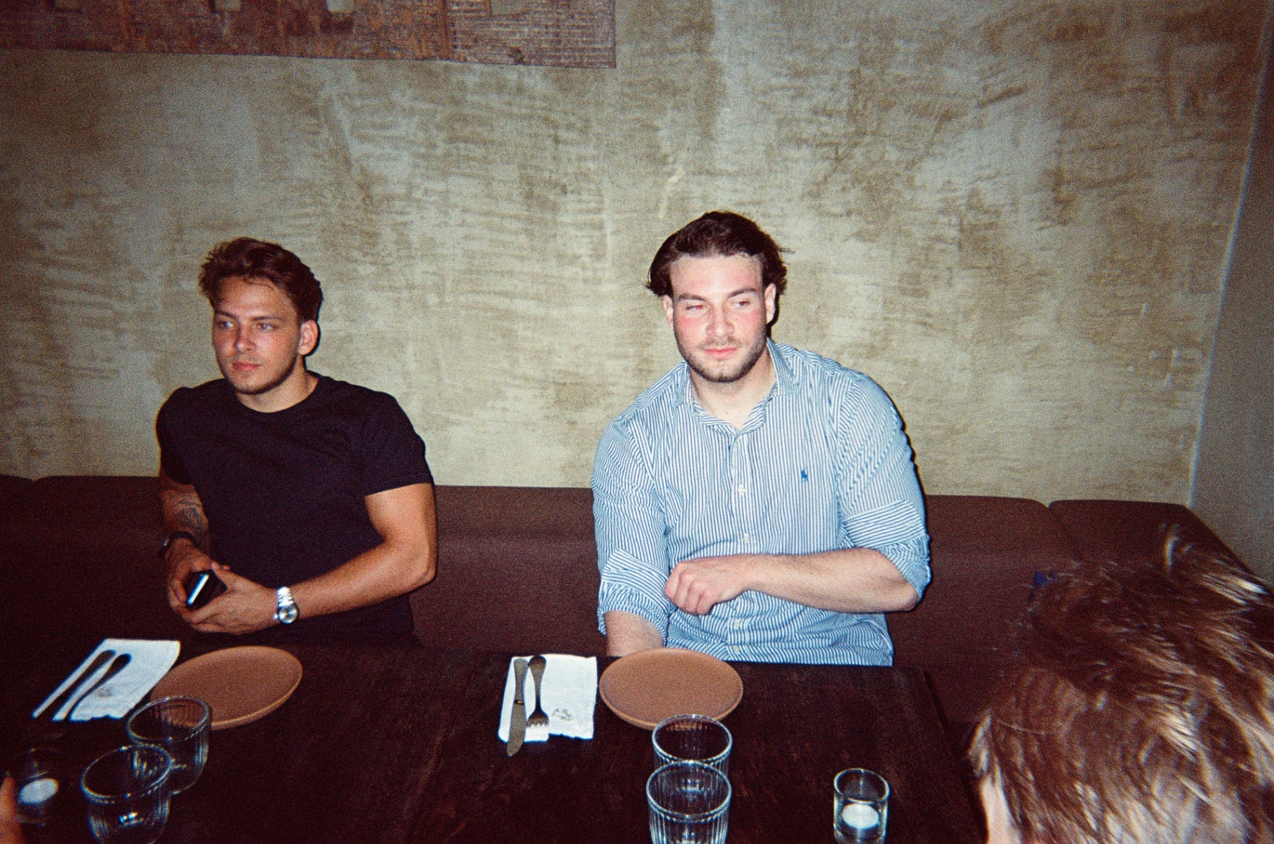 Members at a private dining lounge