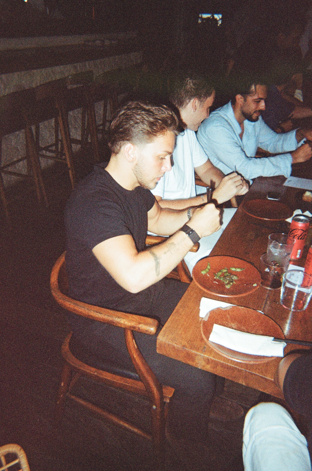 Members at an intimate restaurant